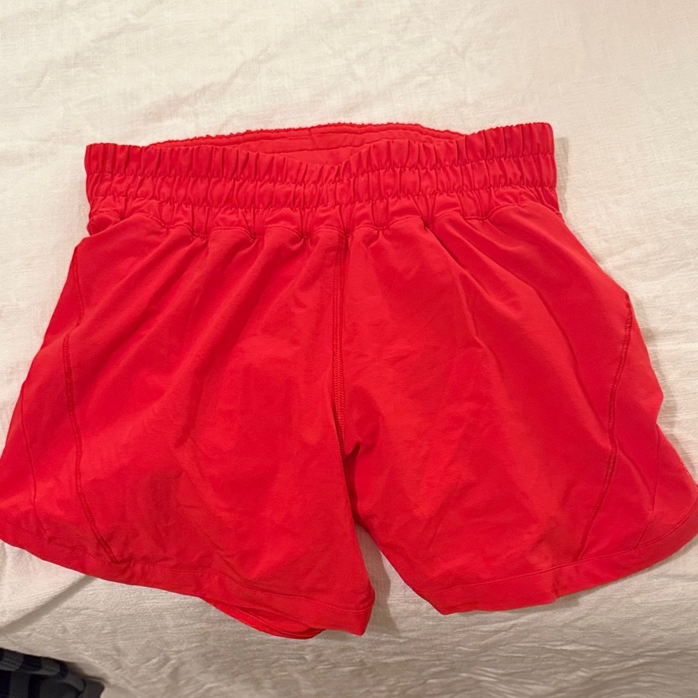 Lululemon Red Women's Athletic Shorts